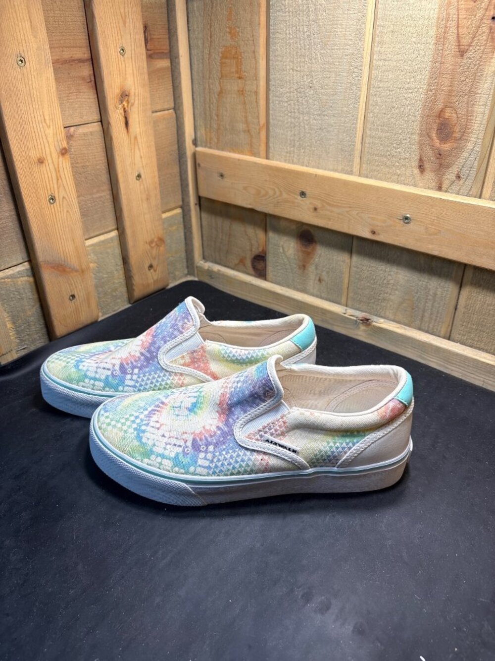 Airwalk WARIDE-J Womens Tie Dye Checker Platform Shoes Size US 9 UK 7 EU 40 - Picture 5 of 7